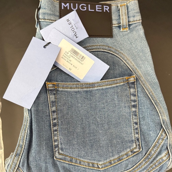 Thierry Mugler Spral panel skinny jeans ,size  40/8 - Picture 9 of 9